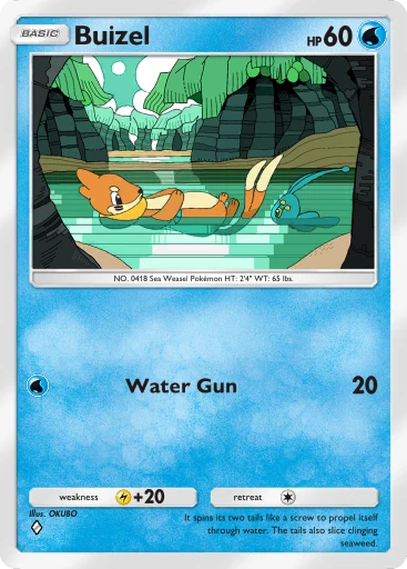 Buizel card art