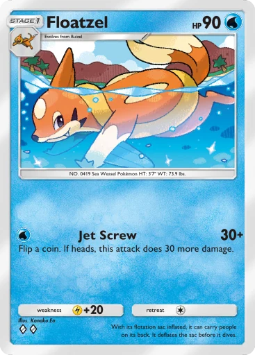 Floatzel card art