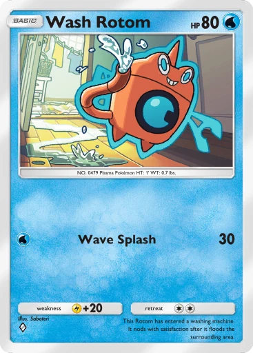 Wash Rotom card art
