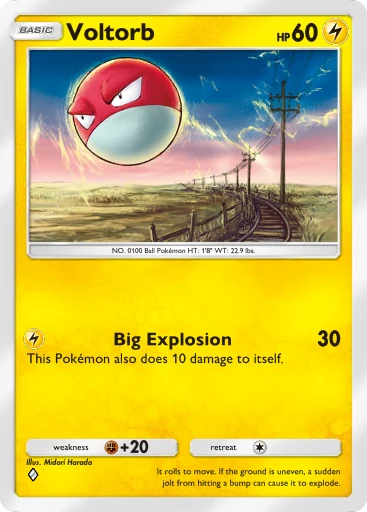 Voltorb card art