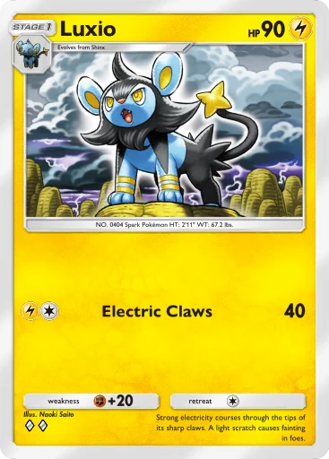Luxio card art