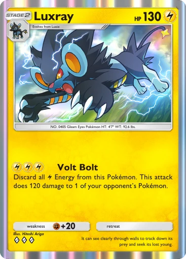 Luxray card art