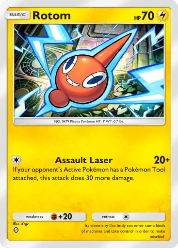 Rotom card art