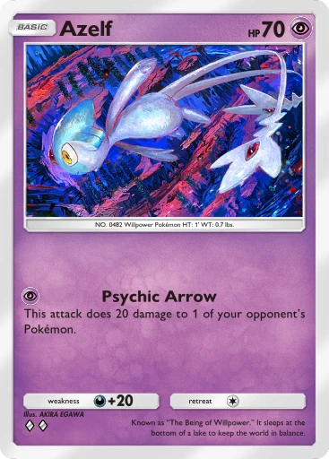 Azelf card art