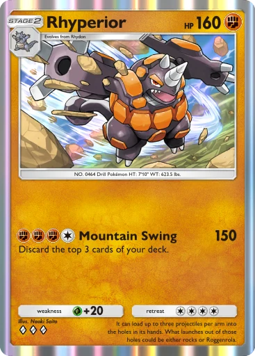 Rhyperior card art
