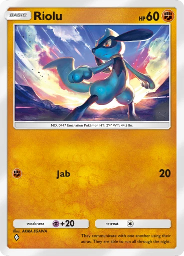 Riolu card art