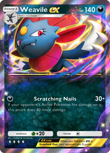 Weavile card art