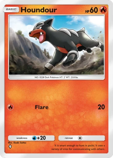 Houndour card art