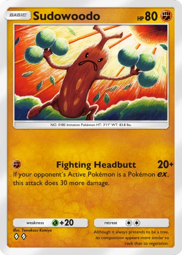 Sudowoodo card art