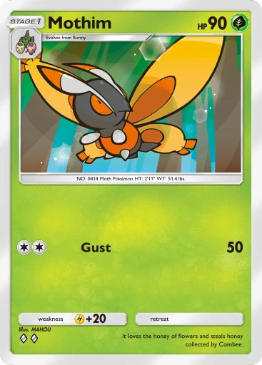 Mothim card art