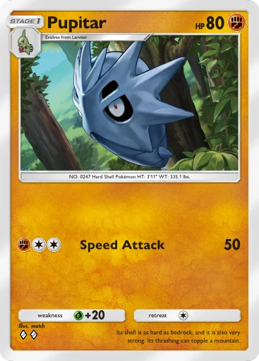 Pupitar card art