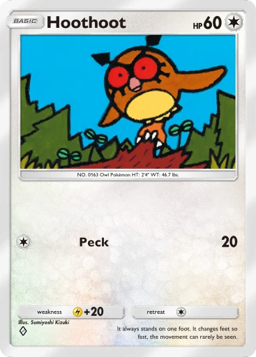 Hoothoot card art