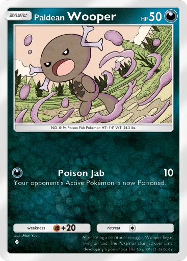 Paldean Wooper card art
