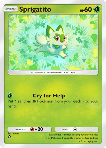 Sprigatito card art