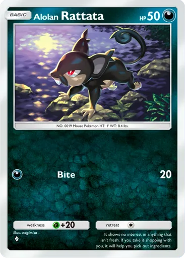 Alolan Rattata card art