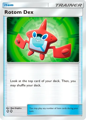 Rotom Dex card art
