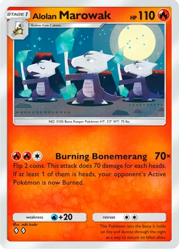Alolan Marowak card art