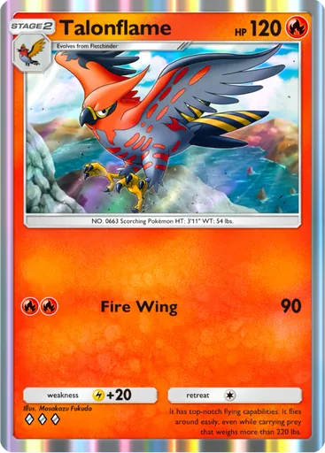 Talonflame card art