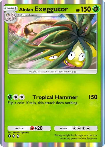Alolan Exeggutor card art