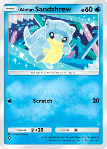 Alolan Sandshrew card art