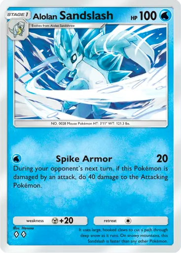 Alolan Sandslash card art