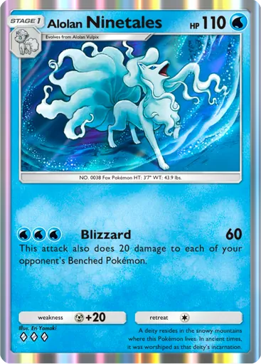 Alolan Ninetales card art
