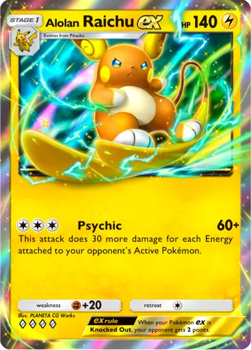 Alolan Raichu card art