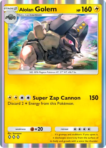 Alolan Golem card art