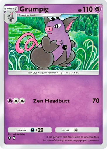 Grumpig card art