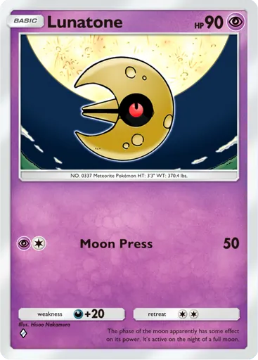 Lunatone card art