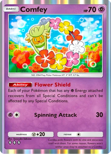 Comfey card art