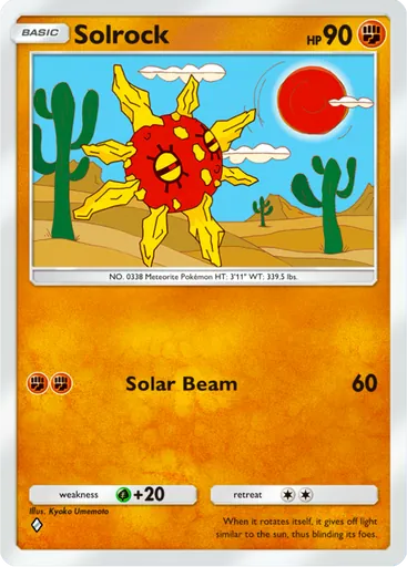 Solrock card art