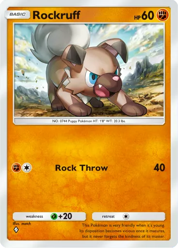 Rockruff card art