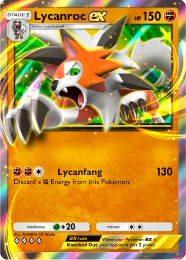 Lycanroc card art