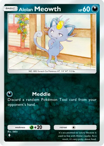 Alolan Meowth card art