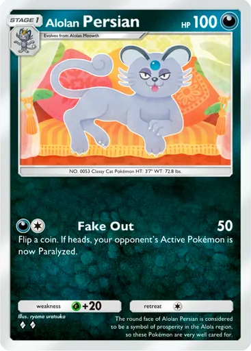 Alolan Persian card art