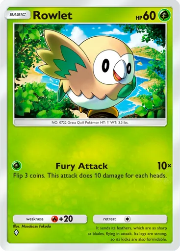 Rowlet card art