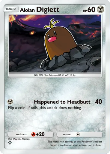 Alolan Diglett card art