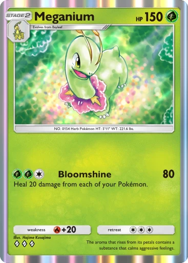 Meganium card art