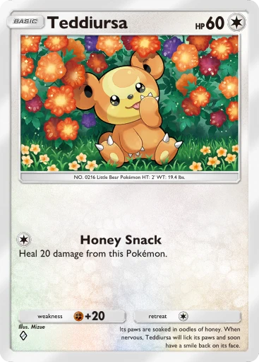 Teddiursa card art