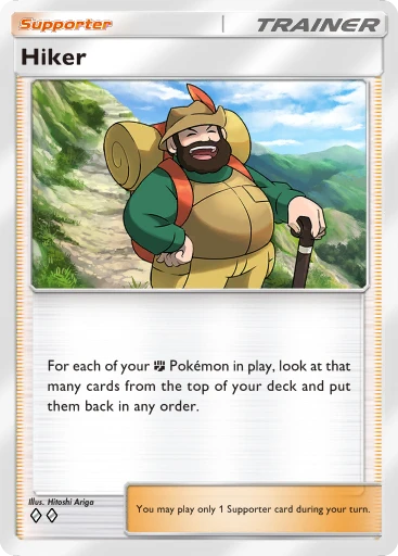Hiker card art