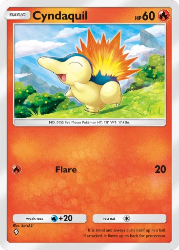 Cyndaquil card art