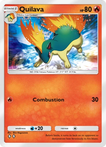 Quilava card art