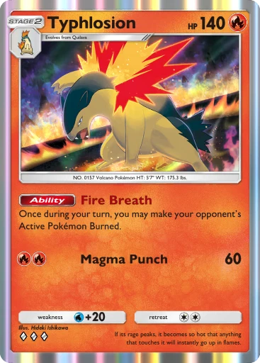 Typhlosion card art