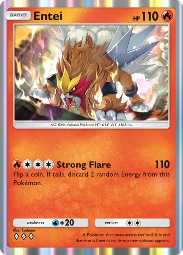 Entei card art