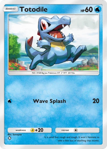 Totodile card art