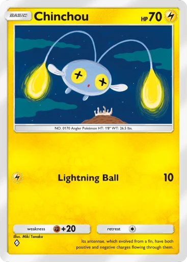 Chinchou card art