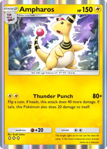 Ampharos card art
