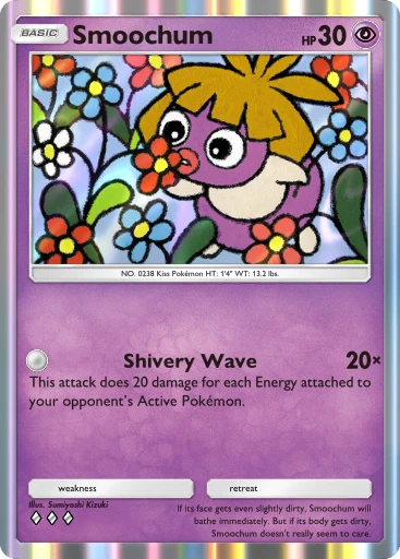 Smoochum card art