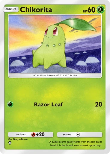 Chikorita card art
